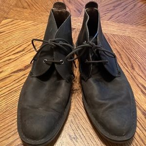 Mens dark brown Suede Sperry Boots Size 9